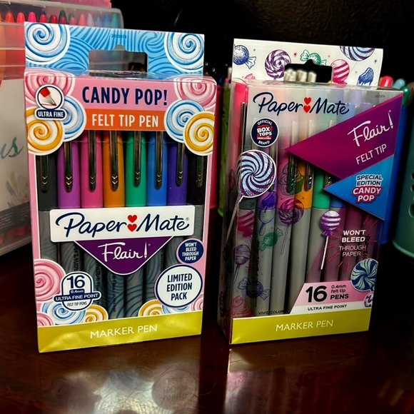 PaperMate Flair Original Felt Tip Pens Black (Pack Of 12) S0190973 - Office Monster - View #8